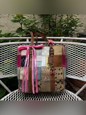 Y2K Coach Patchwork Tote